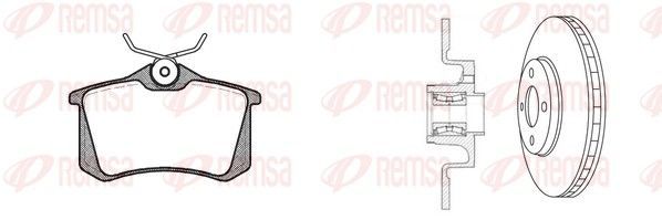 Stabdžių rinkinys, diskiniai stabdžiai REMSA 8263.25