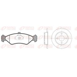Stabdžių rinkinys, diskiniai stabdžiai REMSA 8285.02