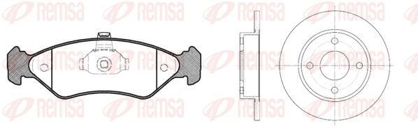Stabdžių rinkinys, diskiniai stabdžiai REMSA 8285.02