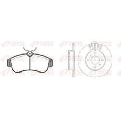 Stabdžių rinkinys, diskiniai stabdžiai REMSA 8320.00