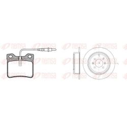 Stabdžių rinkinys, diskiniai stabdžiai REMSA 8321.00