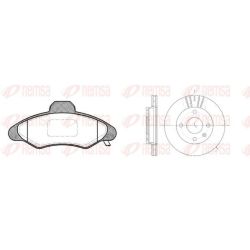 Stabdžių rinkinys, diskiniai stabdžiai REMSA 8331.01