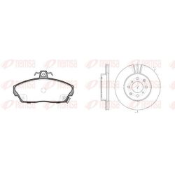 Stabdžių rinkinys, diskiniai stabdžiai REMSA 8337.01