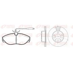 Stabdžių rinkinys, diskiniai stabdžiai REMSA 8486.01
