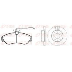 Stabdžių rinkinys, diskiniai stabdžiai REMSA 8487.00