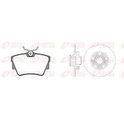 Stabdžių rinkinys, diskiniai stabdžiai REMSA 8591.20