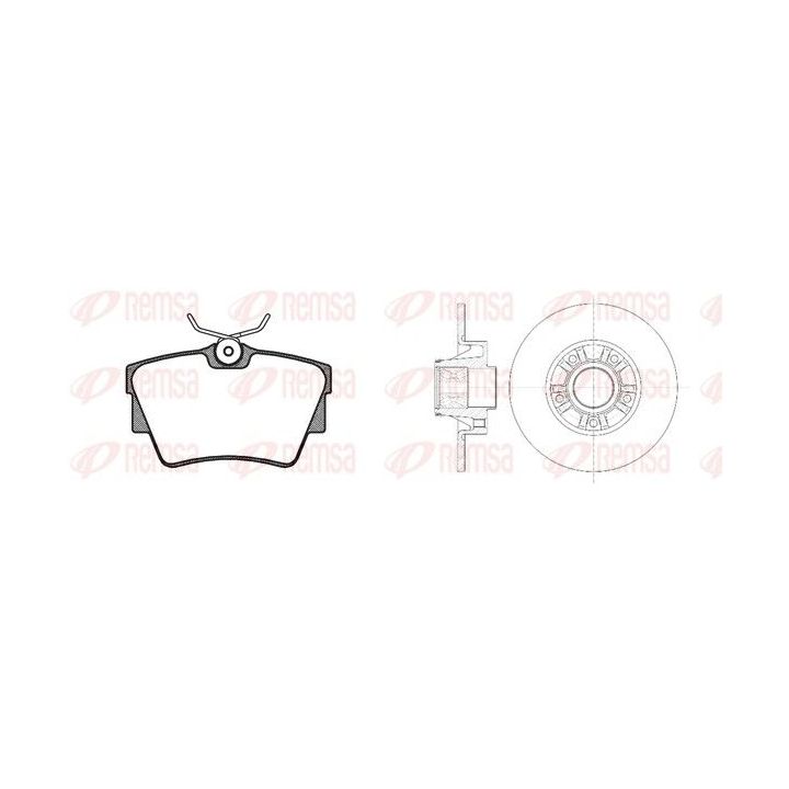 Stabdžių rinkinys, diskiniai stabdžiai REMSA 8591.20