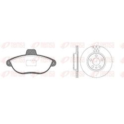 Stabdžių rinkinys, diskiniai stabdžiai REMSA 8602.00