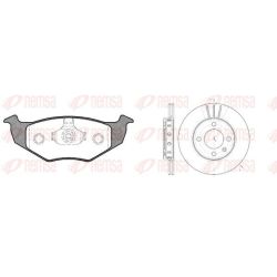 Stabdžių rinkinys, diskiniai stabdžiai REMSA 8609.02