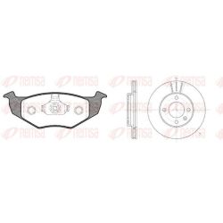 Stabdžių rinkinys, diskiniai stabdžiai REMSA 8609.04