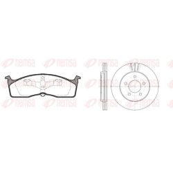 Stabdžių rinkinys, diskiniai stabdžiai REMSA 8610.00