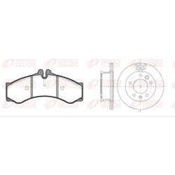 Stabdžių rinkinys, diskiniai stabdžiai REMSA 8614.00