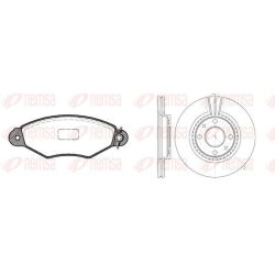 Stabdžių rinkinys, diskiniai stabdžiai REMSA 8643.05