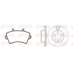 Stabdžių rinkinys, diskiniai stabdžiai REMSA 8819.01