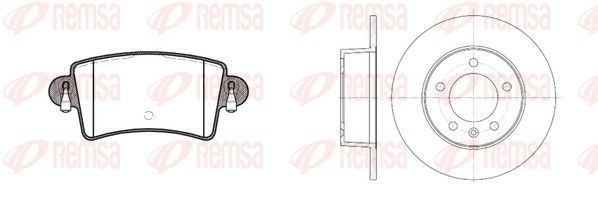 Stabdžių rinkinys, diskiniai stabdžiai REMSA 8833.00