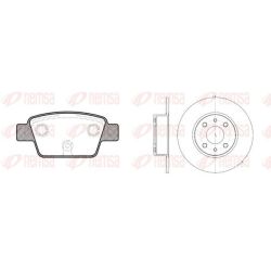Stabdžių rinkinys, diskiniai stabdžiai REMSA 8861.00