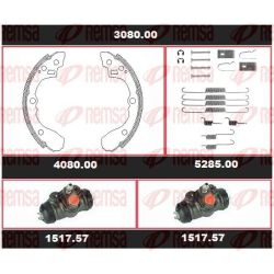 Stabdžių rinkinys, būgniniai stabdžiai REMSA 3080.00