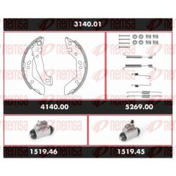 Stabdžių rinkinys, būgniniai stabdžiai REMSA 3140.01