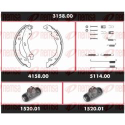 Stabdžių rinkinys, būgniniai stabdžiai REMSA 3158.00