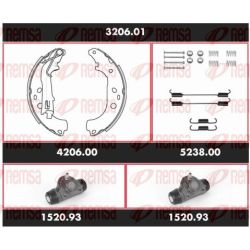 Stabdžių rinkinys, būgniniai stabdžiai REMSA 3206.01