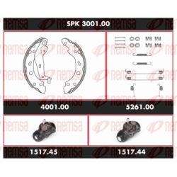 Stabdžių rinkinys, būgniniai stabdžiai REMSA SPK 3001.00