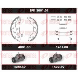 Stabdžių rinkinys, būgniniai stabdžiai REMSA SPK 3001.01