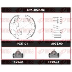 Stabdžių rinkinys, būgniniai stabdžiai REMSA SPK 3027.05