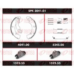 Stabdžių rinkinys, būgniniai stabdžiai REMSA SPK 3041.01