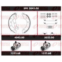 Stabdžių rinkinys, būgniniai stabdžiai REMSA SPK 3043.00