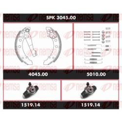 Stabdžių rinkinys, būgniniai stabdžiai REMSA SPK 3045.00