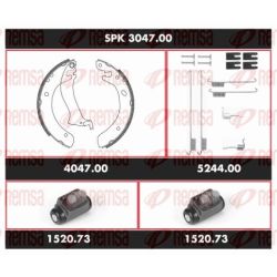 Stabdžių rinkinys, būgniniai stabdžiai REMSA SPK 3047.00