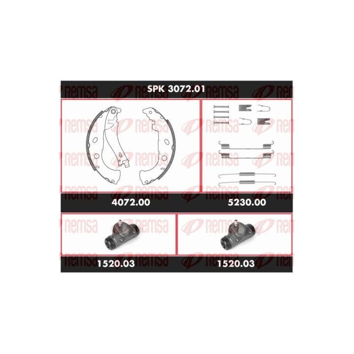 Stabdžių rinkinys, būgniniai stabdžiai REMSA SPK 3072.01