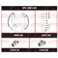 Stabdžių rinkinys, būgniniai stabdžiai REMSA SPK 3083.00