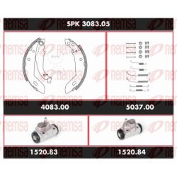 Stabdžių rinkinys, būgniniai stabdžiai REMSA SPK 3083.05