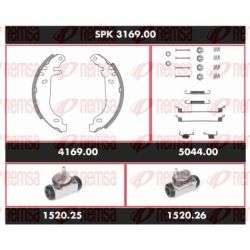 Stabdžių rinkinys, būgniniai stabdžiai REMSA SPK 3169.00
