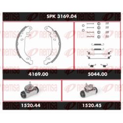Stabdžių rinkinys, būgniniai stabdžiai REMSA SPK 3169.04
