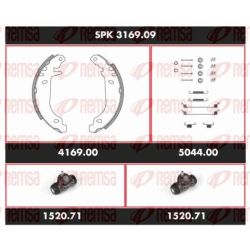 Stabdžių rinkinys, būgniniai stabdžiai REMSA SPK 3169.09