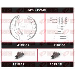 Stabdžių rinkinys, būgniniai stabdžiai REMSA SPK 3199.01