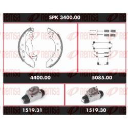 Stabdžių rinkinys, būgniniai stabdžiai REMSA SPK 3400.00