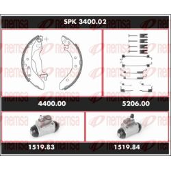 Stabdžių rinkinys, būgniniai stabdžiai REMSA SPK 3400.02