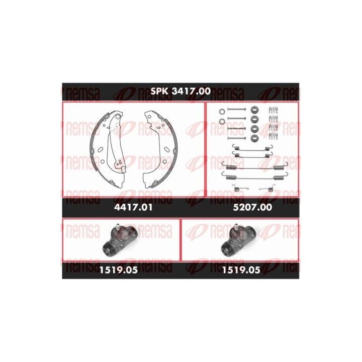Stabdžių rinkinys, būgniniai stabdžiai REMSA SPK 3417.00