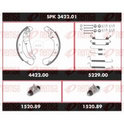 Stabdžių rinkinys, būgniniai stabdžiai REMSA SPK 3422.01