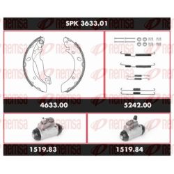 Stabdžių rinkinys, būgniniai stabdžiai REMSA SPK 3633.01
