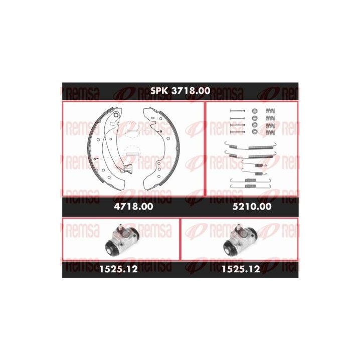 Stabdžių rinkinys, būgniniai stabdžiai REMSA SPK 3718.00