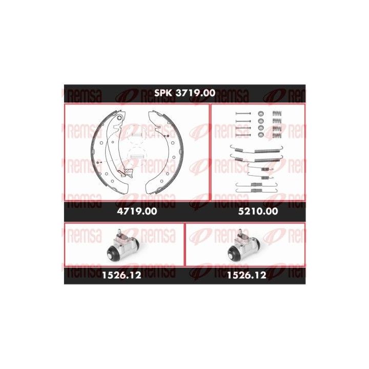 Stabdžių rinkinys, būgniniai stabdžiai REMSA SPK 3719.00