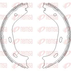 Stabdžių trinkelė, stovėjimo stabdys REMSA 4058.01