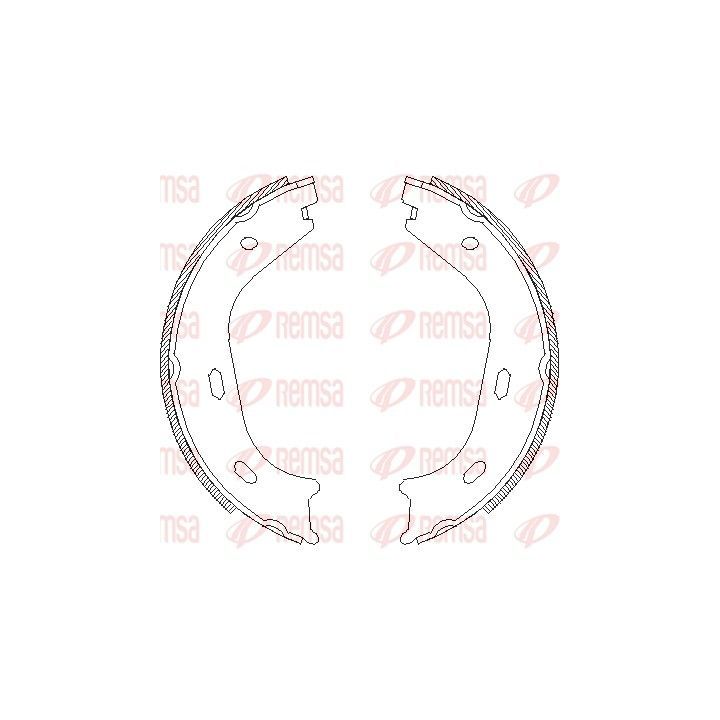 Stabdžių trinkelė, stovėjimo stabdys REMSA 4058.01