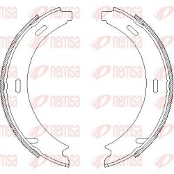 Stabdžių trinkelė, stovėjimo stabdys REMSA 4093.00