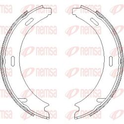 Stabdžių trinkelė, stovėjimo stabdys REMSA 4093.02