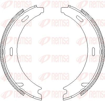 Stabdžių trinkelė, stovėjimo stabdys REMSA 4094.00